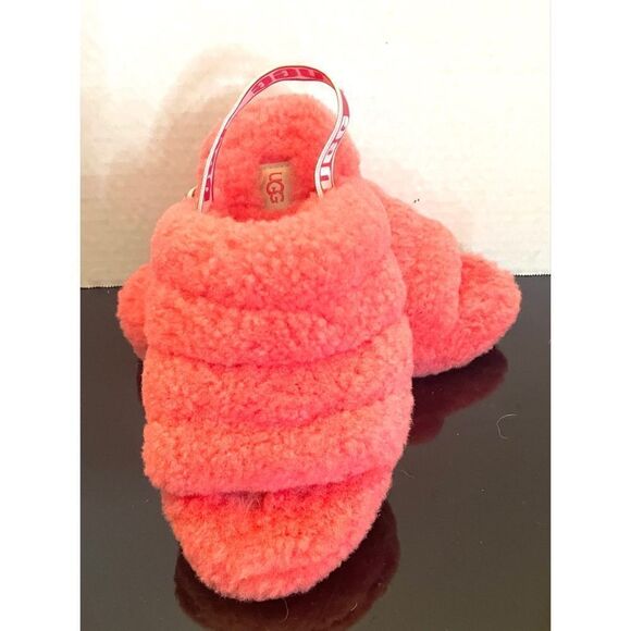 UGG Australia Women's Fluff Yeah Slide Slipper 1095119 Red Currant Size 5 - Picture 7 of 11